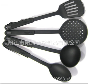 【[薦]尼龍廚具 廠家批發廚房用品套裝 禮品廚具 尼龍勺鏟套件定制】價格,廠家,圖片,鍋鏟,陽江市陽新金塑制品-